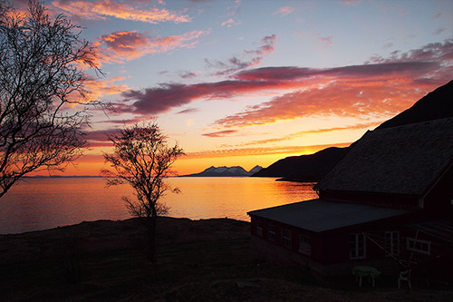 The view from my bedroom in Northern Norway - 19th of May 2013